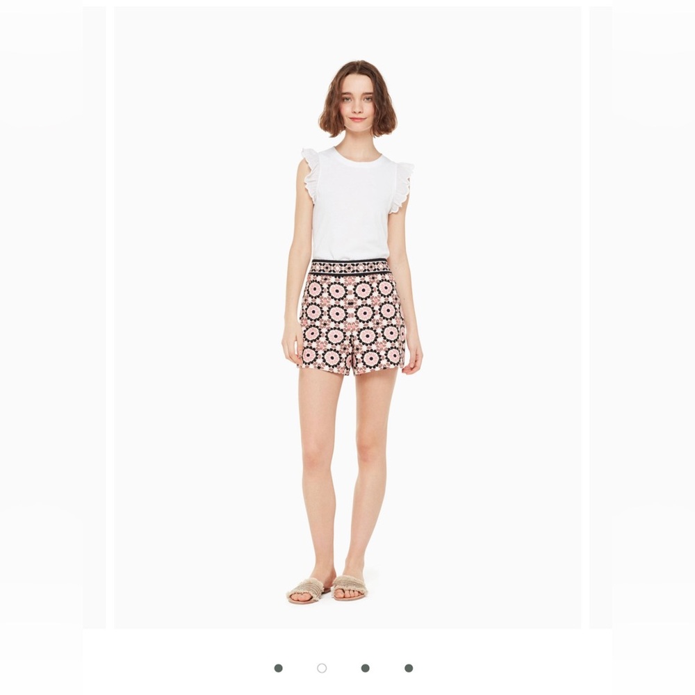 Kate Spade floral mosaic jacquard shorts size 4